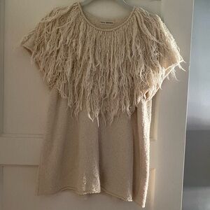 Vintage Ulla Johnson lion’s mane sweater.